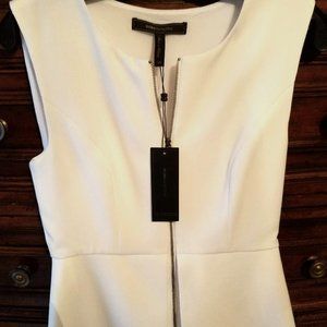 BCBG White Sleeveless Top XS
